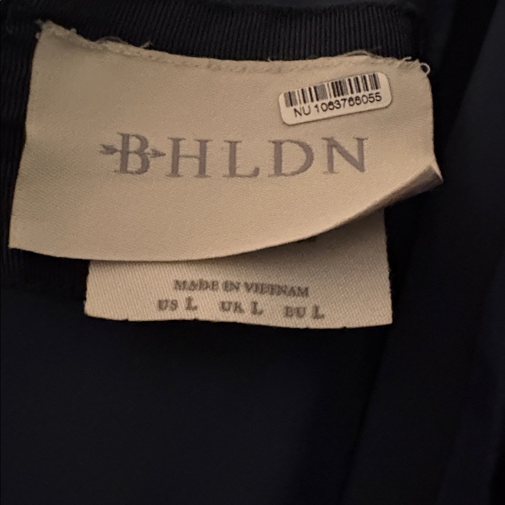 BHLDN one shoulder scarf maxi dress dark green wedding cocktail party size large - Picture 2 of 10